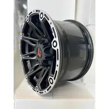 Jogo De Rodas Offroad Aro 16 16x9 Mkr M22 Offset Negativo Cor Preto Foto mini 4
