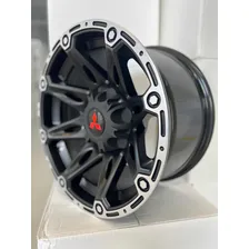 Jogo De Rodas Offroad Aro 16 16x9 Mkr M22 Offset Negativo Cor Preto Foto mini 2
