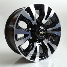 Jogo De Rodas S10 Blazer Nova 2018 Aro 16 6x139 + Bicos Cor Preto Diamantado R79 Foto  mini 1