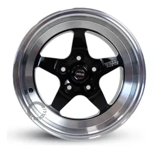 Jogo De Rodas Weld Rts 15x4 15x7 15x8 Racing + Bicos Cor 5 Furos 5x114 Foto mini  3