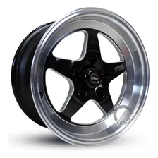 Jogo De Rodas Weld Rts 15x4 15x7 15x8 Racing + Bicos Cor 5 Furos 5x114 Foto  mini 1