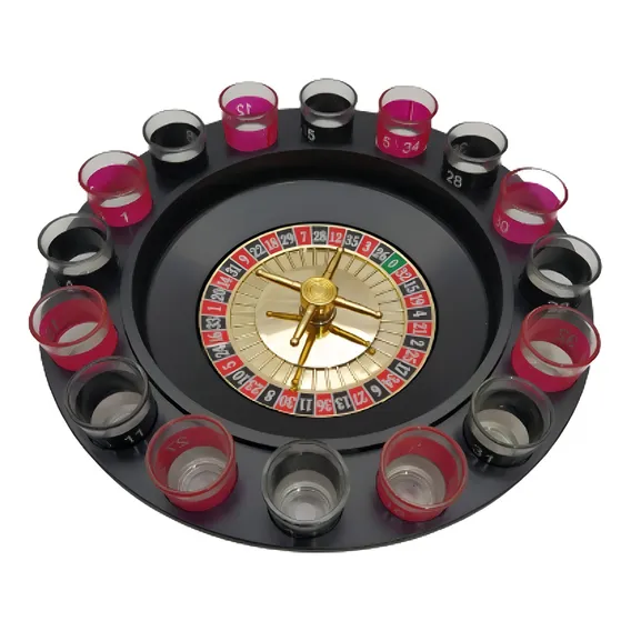 Jogo De Roleta Drinking Game Shot Com 16 Copos Foto 1