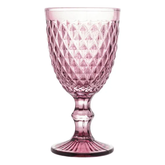 Jogo De Taças 6 Peças Bico De Abacaxi Lilás 260ml - Lyor Foto 1