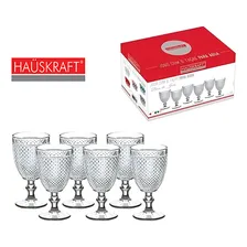 Jogo De Tacas Água Bico De Jaca 320ml Transparente - 06 Pcs Foto mini 3