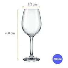 Jogo De Taças Barone Vinho Nadir 385ml - 12 Peças - Incolor Foto mini  2