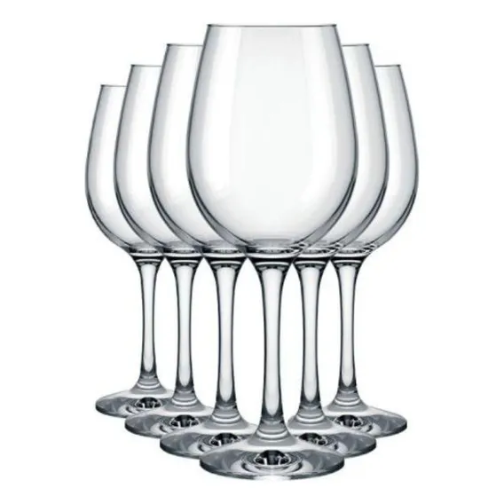 Jogo De Taças Barone Vinho Nadir 385ml - 12 Peças - Incolor Foto 1
