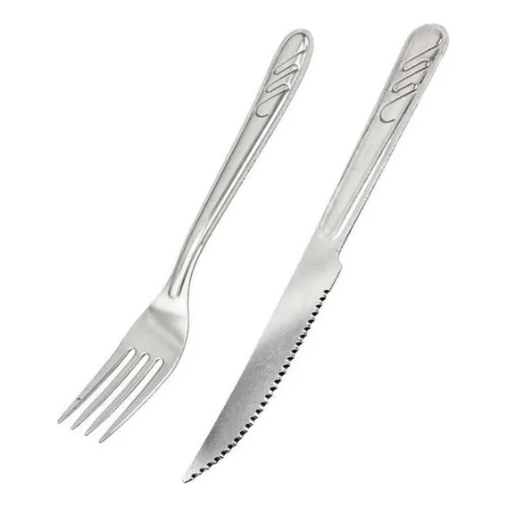 Jogo De Talheres 24 Peças Inox Garfo Faca Faqueiro Cozinha Foto 1