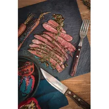 Jogo De Talheres Jumbo Para Churrasco Tramontina 4 Peças Cor Polywood Castanho Foto mini 4
