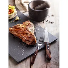 Jogo De Talheres Jumbo Para Churrasco Tramontina 4 Peças Cor Polywood Castanho Foto mini  3