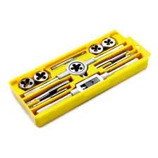 Jogo De Tarracha E Macho Fêmea Pente Abre Rosca Kit C/maleta Foto mini  2