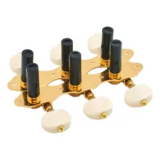 Jogo De Tarraxas Douradas 18 Dentes Violão Nylon Pino Grosso Foto mini 4