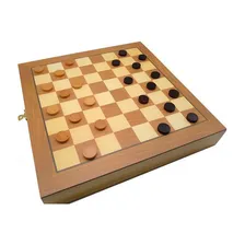 Jogo De Xadrez E Dama Jogo Com Tabuleiro E Peças Em Madeira Com Gaveta grande Oficial 39x39 Profissional Escolar Educativo Jogos De Raciocíniotop Hoyle Foto mini  3