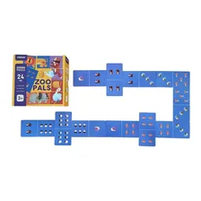 Jogo Domin贸 Divertido Infantil Zoo Bichos 2 Em 1 Infantil Foto mini 2