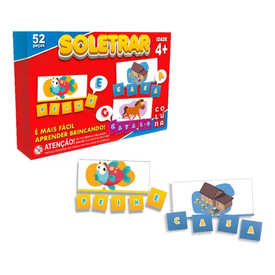 Jogo Educativo Aprendendo Soletrar Pedagogico Letras Simbolo Foto 1