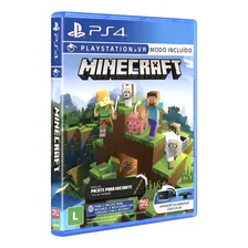 Jogo em formato físico Minecraft Ps4 Playstation 4+ Modo Vr Foto mini  2