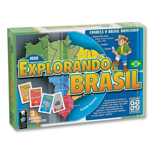 Jogo Explorando O Brasil Completo Grow Foto 1