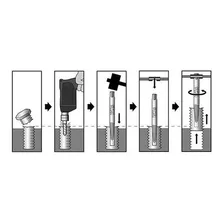 Jogo Extrator Parafusos 1 A 5mm 5 Peças Hammer Gykbe5p Foto mini 3
