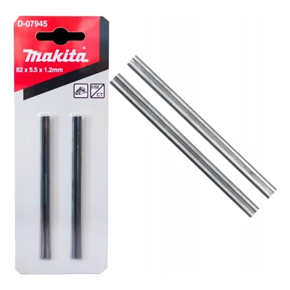 Jogo Faca Fina Plaina Makita Mkp080 Mt190 Foto 1