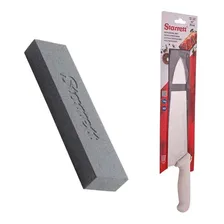 Jogo Faca Lâmina 10 + Pedra Para Afiar Amolar - Starrett Cor Branco Foto mini 1