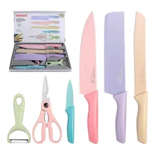 Jogo Facas Chef Profissional 6 Pçs Facas Cozinha Foto mini  3