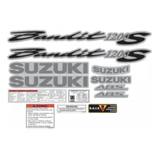 Jogo Faixa Emblema Adesivo Suzuki Bandit 1200s 2006 Prata Foto  mini 1
