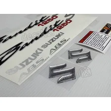 Jogo Faixa Emblema Adesivo Suzuki Bandit 1250s 2011 Preta Foto mini 3