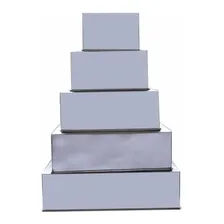 Jogo Forma Quadrada Altas Kit Com 5 Pçs Fundo Fixo Foto  mini 1