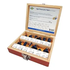 Jogo Fresa Tupia Brasfort Com 12 Peças Foto mini 1