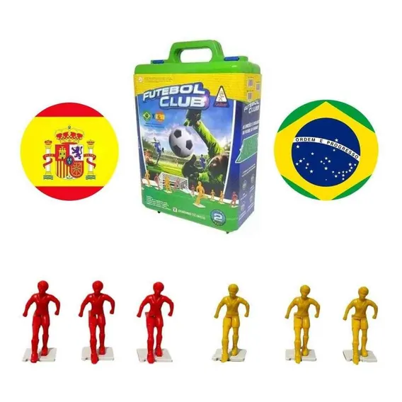 Jogo Futebol Brasil X Espanha Seleções Copa Do Mundo Maleta Foto 1