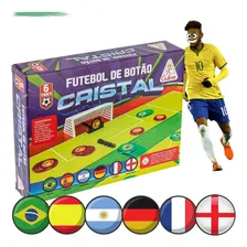 Jogo Futebol De Botão Cristal Gulliver 6 Seleções Time Mundo Foto mini 4