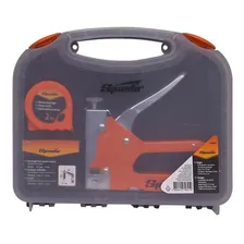 Jogo Grampeador Manual Trena 2m E 500 Grampos Sparta 4200355 Foto mini 4