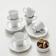 Jogo Jantar/chá 30 Peças Prisma Porcelana Schmidt Branco Foto mini 4