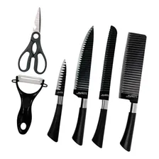 Jogo Kit 6 Facas Chef Cozinha Inox Antiaderente Foto mini 2