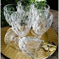 Jogo Kit 6 Taças Diamond Água Vinho 250 Transparente Foto mini 4