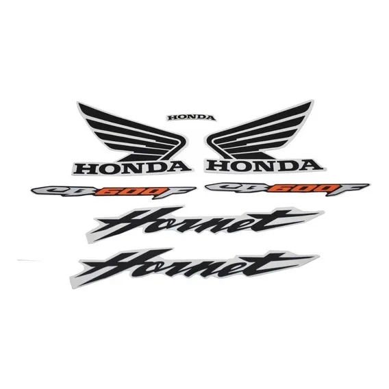 Jogo Kit Adesivos Cb 600 Hornet 2007 Laranja Lb10062 Foto 1