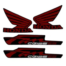 Jogo Kit Adesivos Honda Cg Fan 125 Es 2012 Preta Foto mini 1