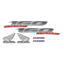 Jogo Kit Adesivos Honda Nxr Bros 160 2015 Preta - Lb10516 Foto mini 1