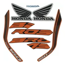 Jogo Kit Adesivos Honda Nxr Bros 160 2018 Laranja - Lb10674 Foto mini 1