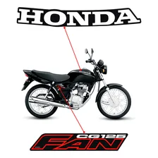 Jogo Kit Adesivos Para Honda Cg Fan 125 2006 Moto Preta Foto mini 2