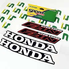 Jogo Kit Adesivos Para Honda Cg Fan 125 2006 Moto Preta Foto mini 3