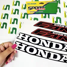 Jogo Kit Adesivos Para Honda Cg Fan 125 2006 Moto Preta Foto mini 4