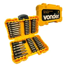 Jogo Kit Bits/ponteiras 46 Peças Encaixe Sextavado ¼ Vonder Foto  mini 1