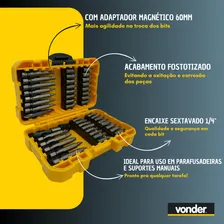 Jogo Kit Bits/ponteiras 46 Peças Encaixe Sextavado ¼ Vonder Foto mini  2