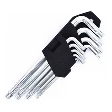 Jogo Kit Chave Torx 9 Peças + Suporte Foto  mini 1