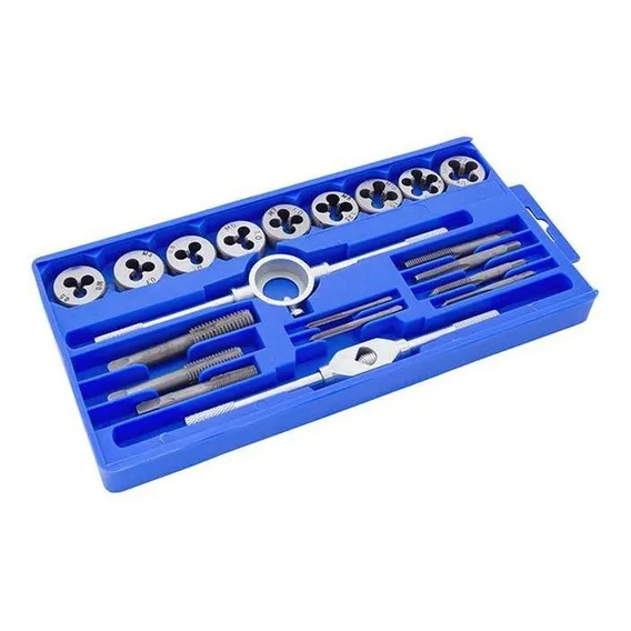Jogo Kit Macho E Tarraxa Para Fazer Rosca + Maleta 20 Pecas Foto 1