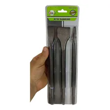 Jogo Kit Ponteiro E Talhadeira Sds Plus Para Martele 3 Peças Foto mini 4
