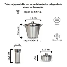Jogo Lata Porta Detergente Kit Pia Alumínio Vermelho Poa Cor Azul Foto mini 4
