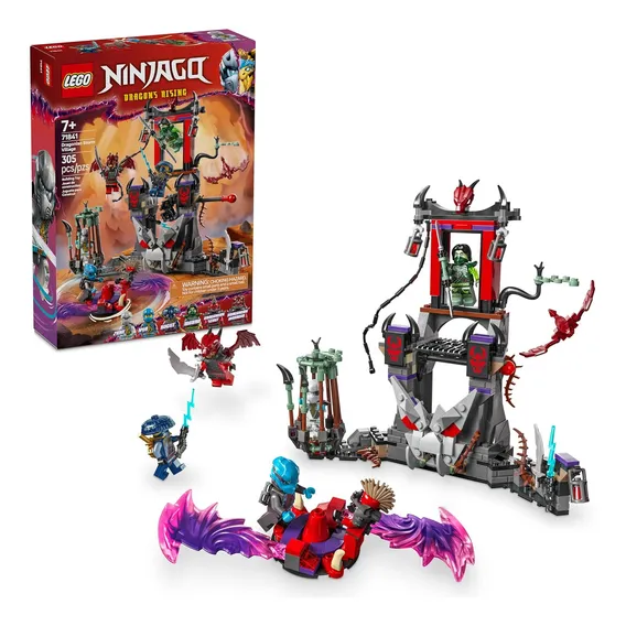 Jogo Lego Ninjago Dragon Storm Village 71841 Foto 1