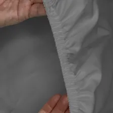 Jogo Lençol 3pçs Percal 400 Fios Ponto Palito Cama Casal. Cor Cinza Foto mini 2