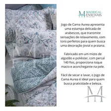 Jogo Lençol Cama Casal Realce Sultan Aurea 04 Pçs 140 Fios Foto mini 3